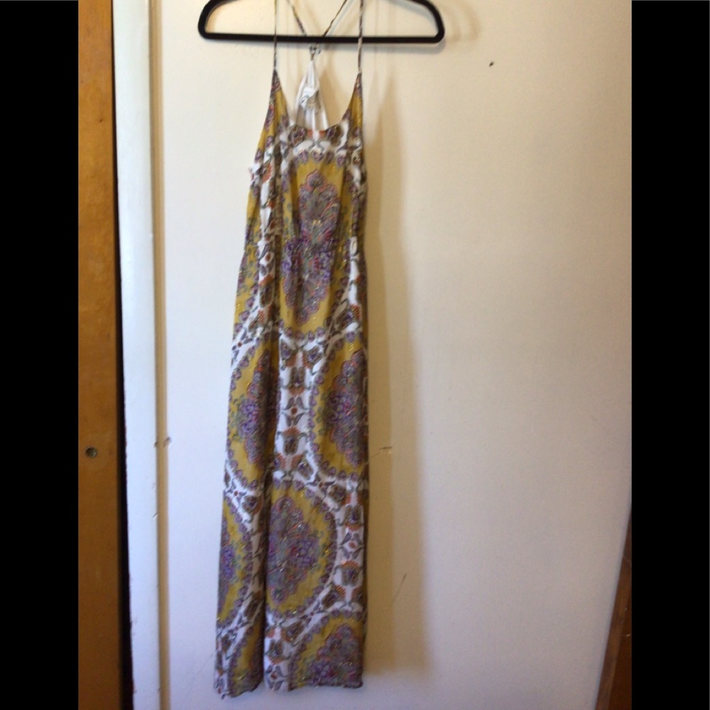 Anthropologie Akemi+Kin maxi dress with tie at waist SZ M